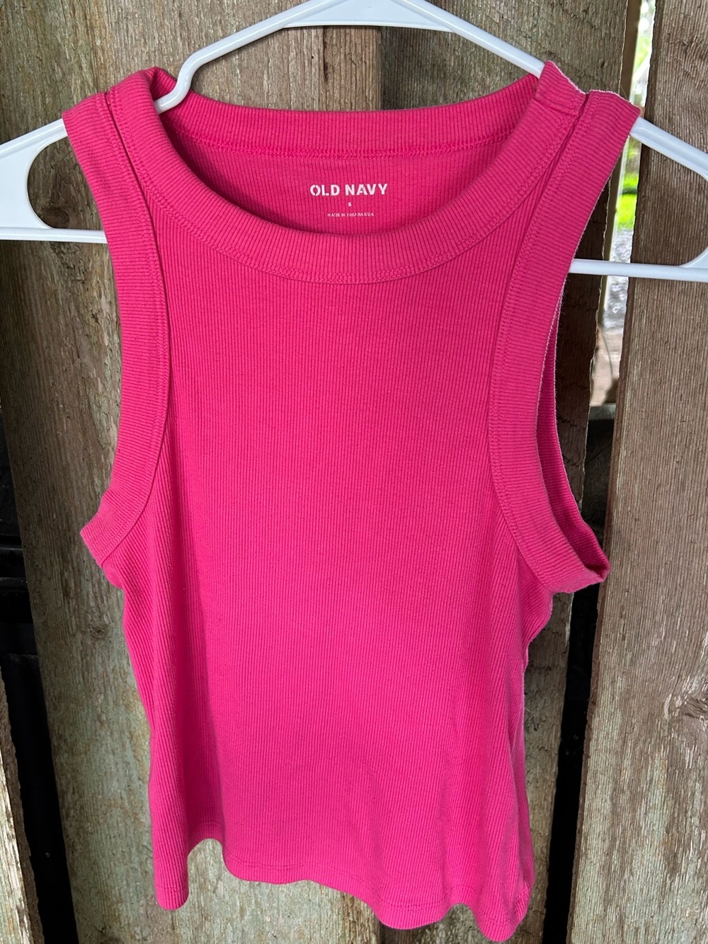 Pink tank top